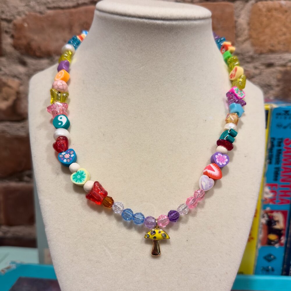 THE CANCER MINI YELLOW MUSHROOM EYE CANDY CHAIN